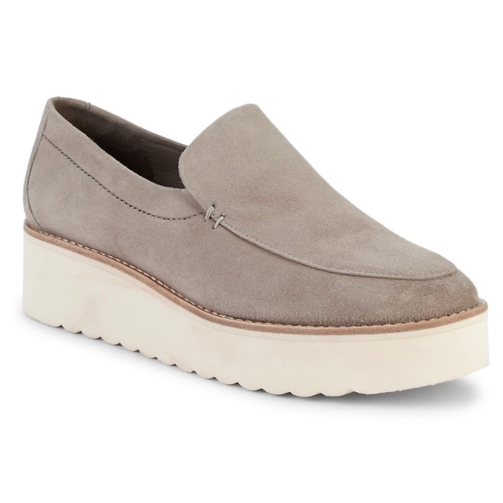 VINCE‎ Zeta Slip On Platform Loafers Taupe Size 9.5